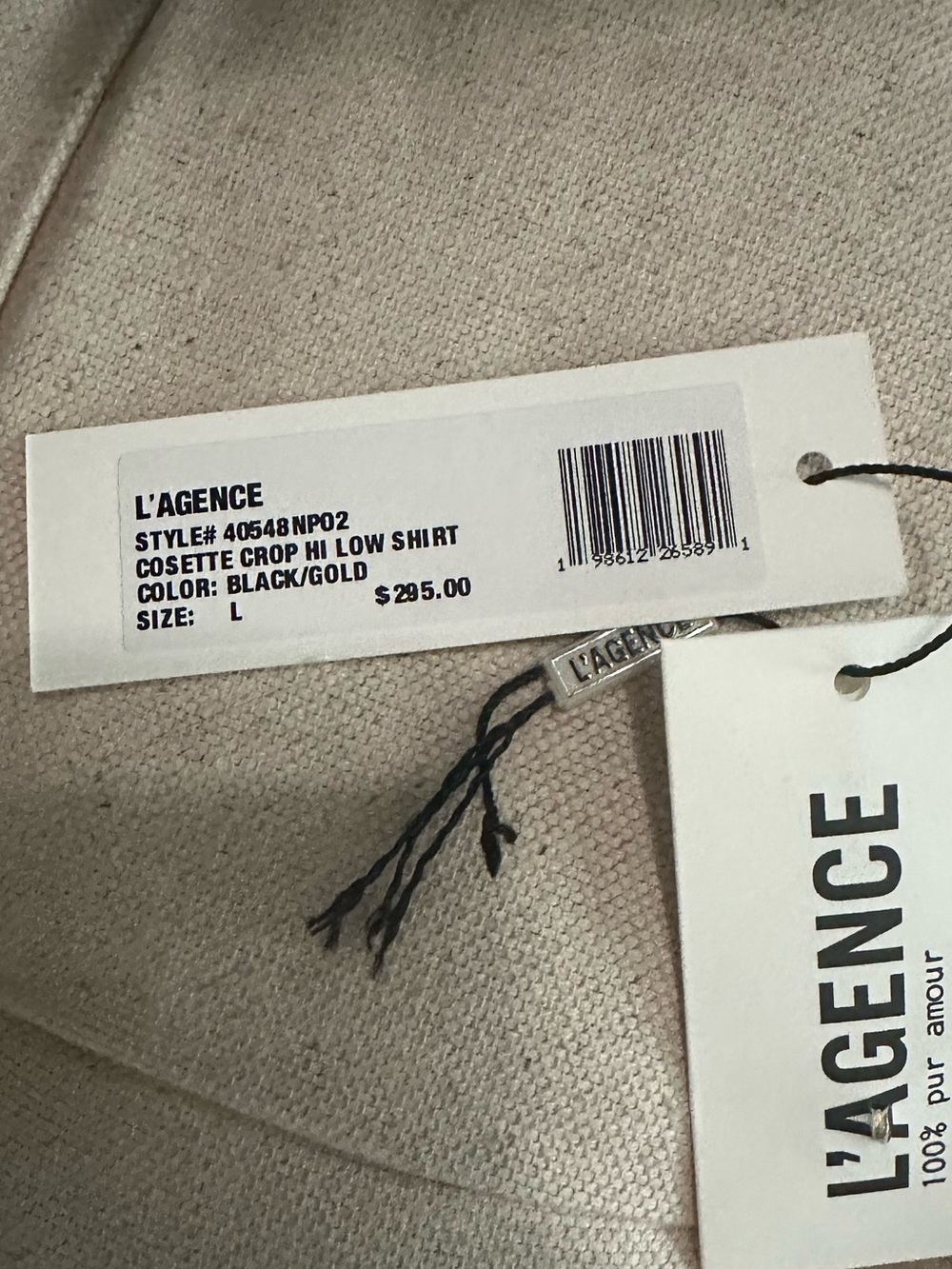 L’AGENCE Cosette Shirt with Gold Buttons - Picture 16 of 16